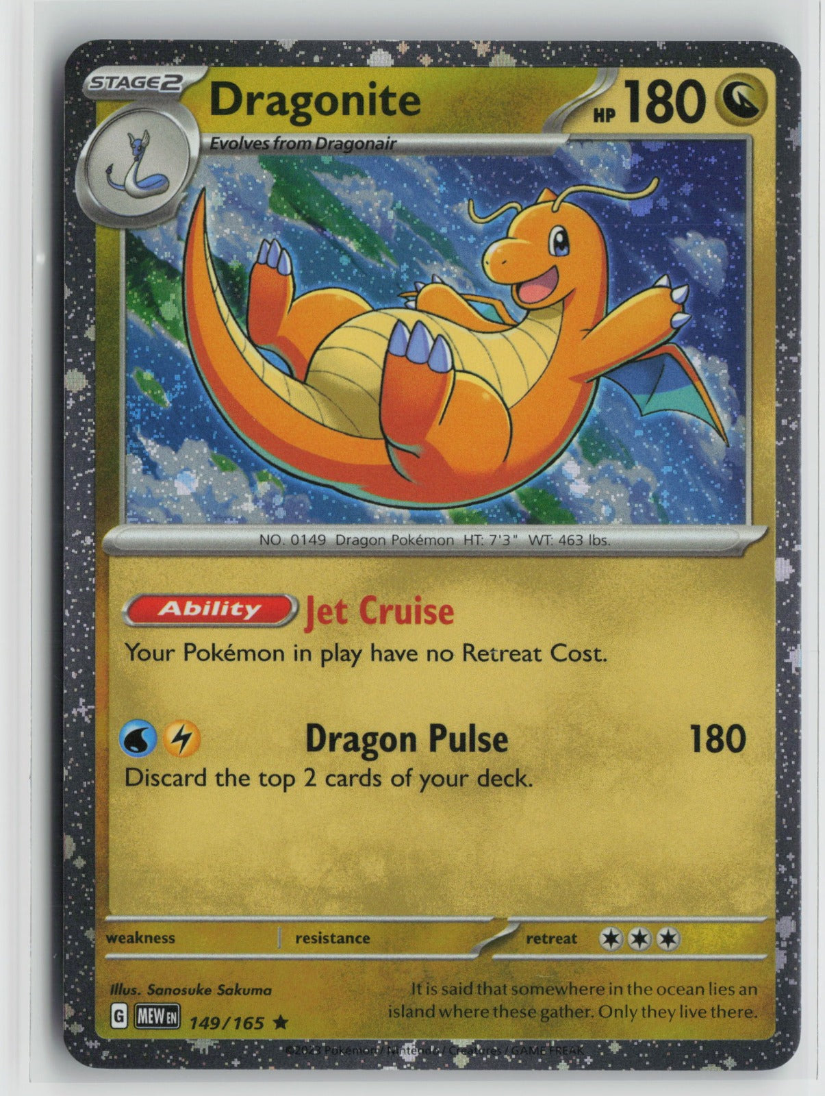 Dragonite (Cosmos Holo) Rare Holo MCAP 149/165 NM