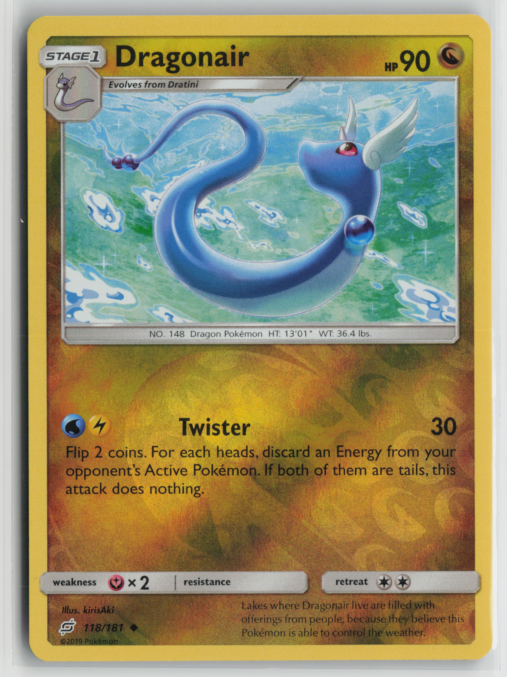 Dragonair Uncommon Reverse SM - Team Up 118/181 NM