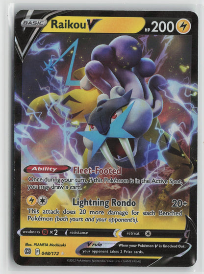 Raikou V Ultra Rare Holo SWSH09 048/172 NM