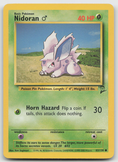 Nidoran M Common Base Set 2 083/130 LP