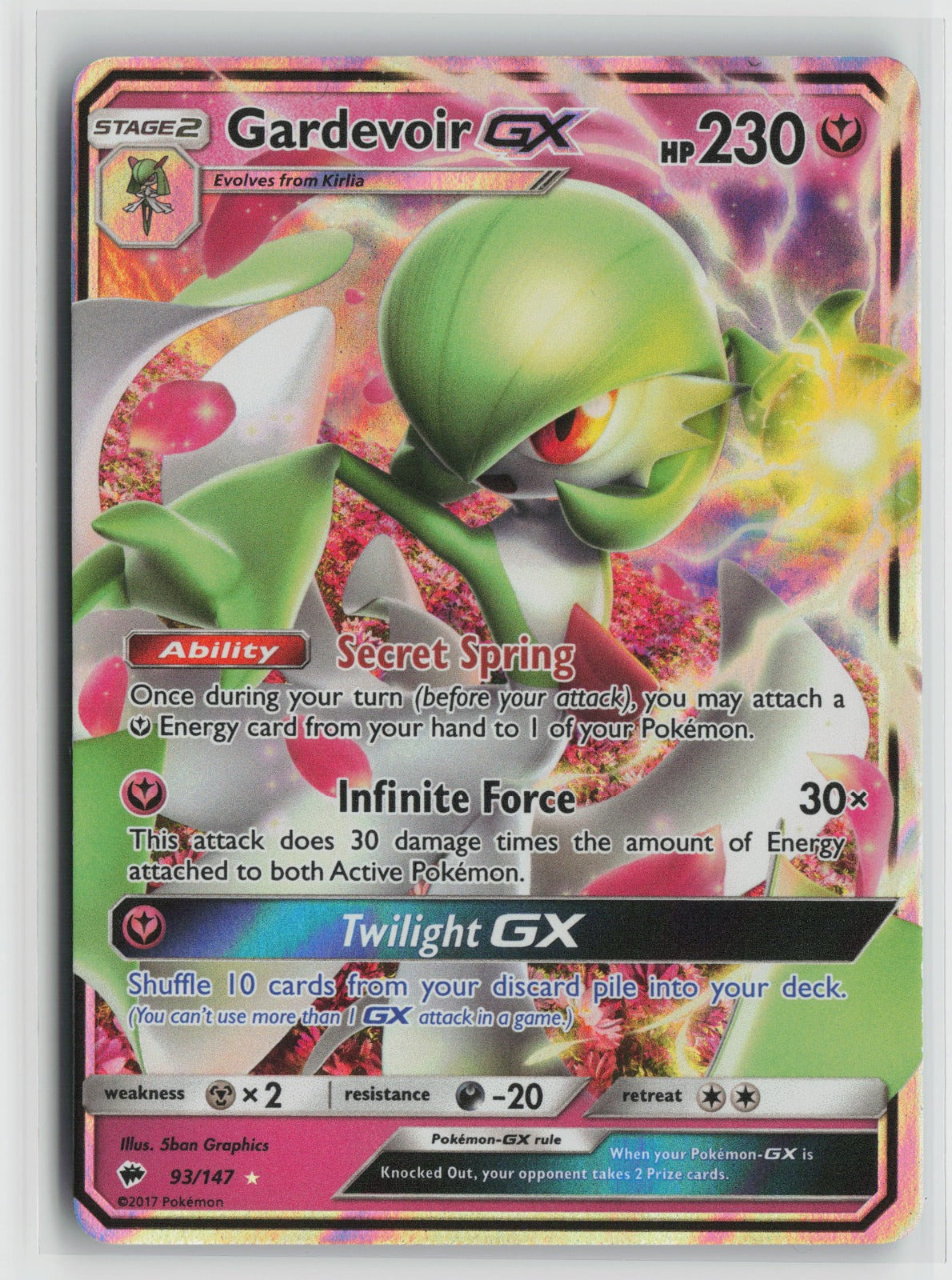 Gardevoir GX Ultra Rare Holo SM03 93/147 LP