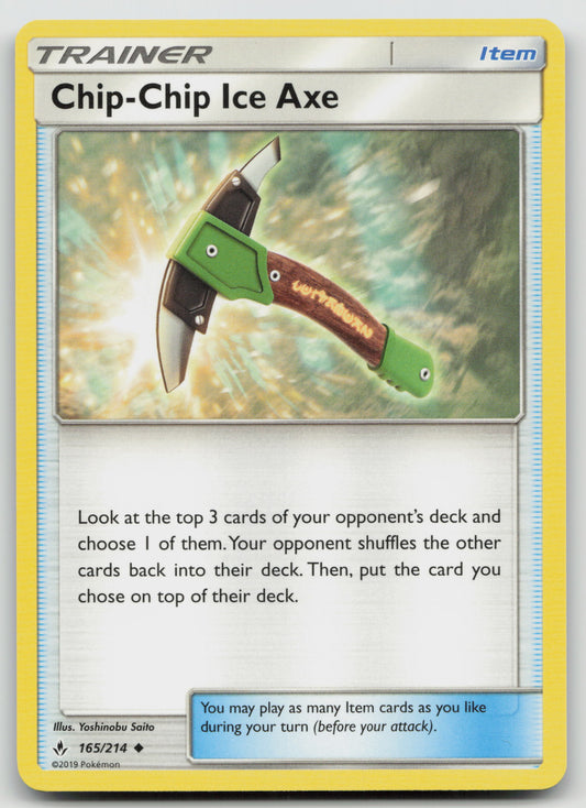 Chip-Chip Ice Axe Uncommon Normal SM10 165/214 NM