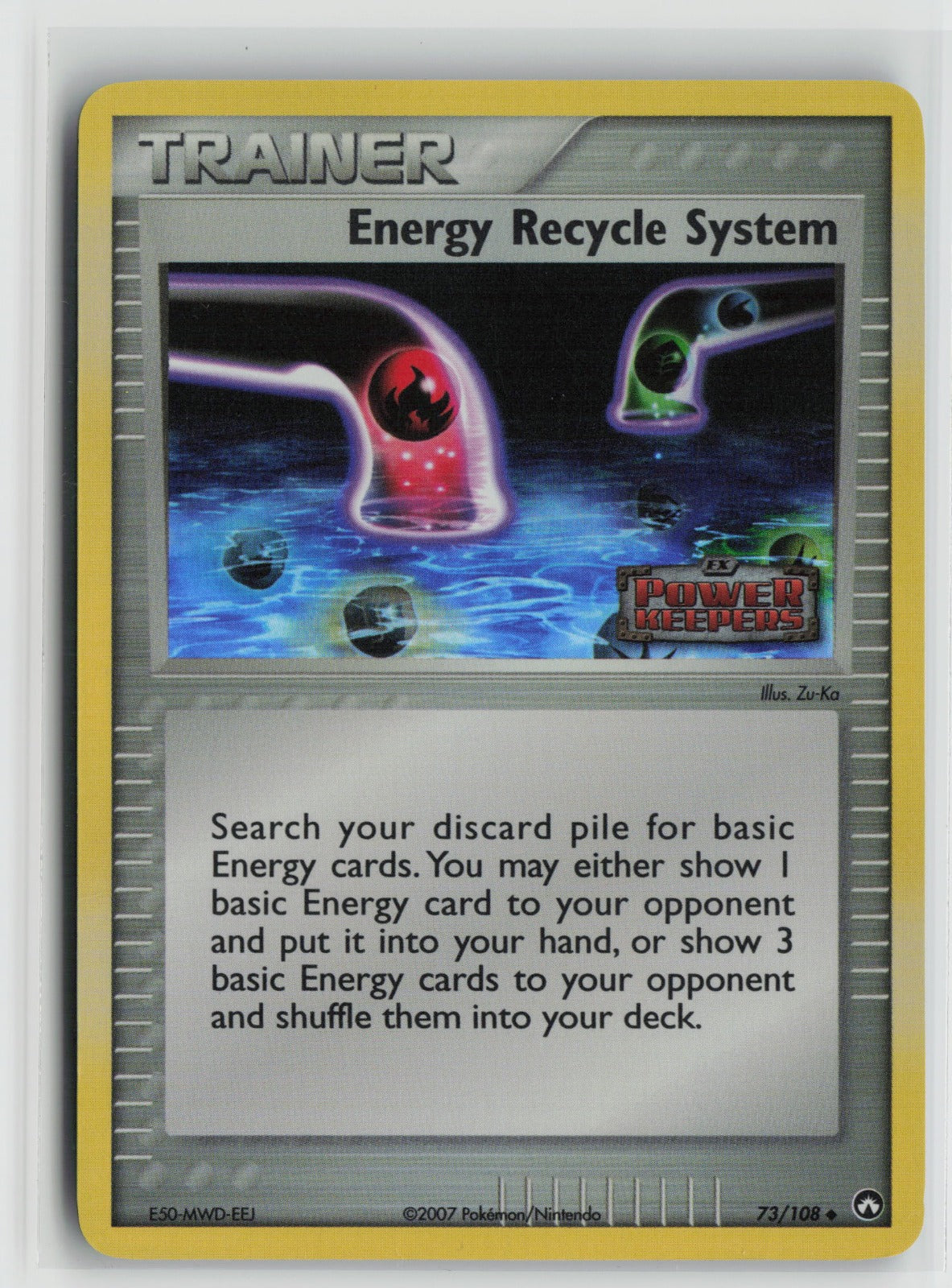 Energy Recycle System Uncommon Reverse Holo PK 73/108 DMG