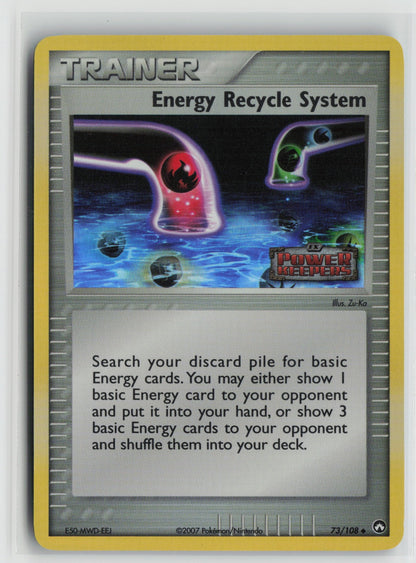 Energy Recycle System Uncommon Reverse Holo PK 73/108 DMG