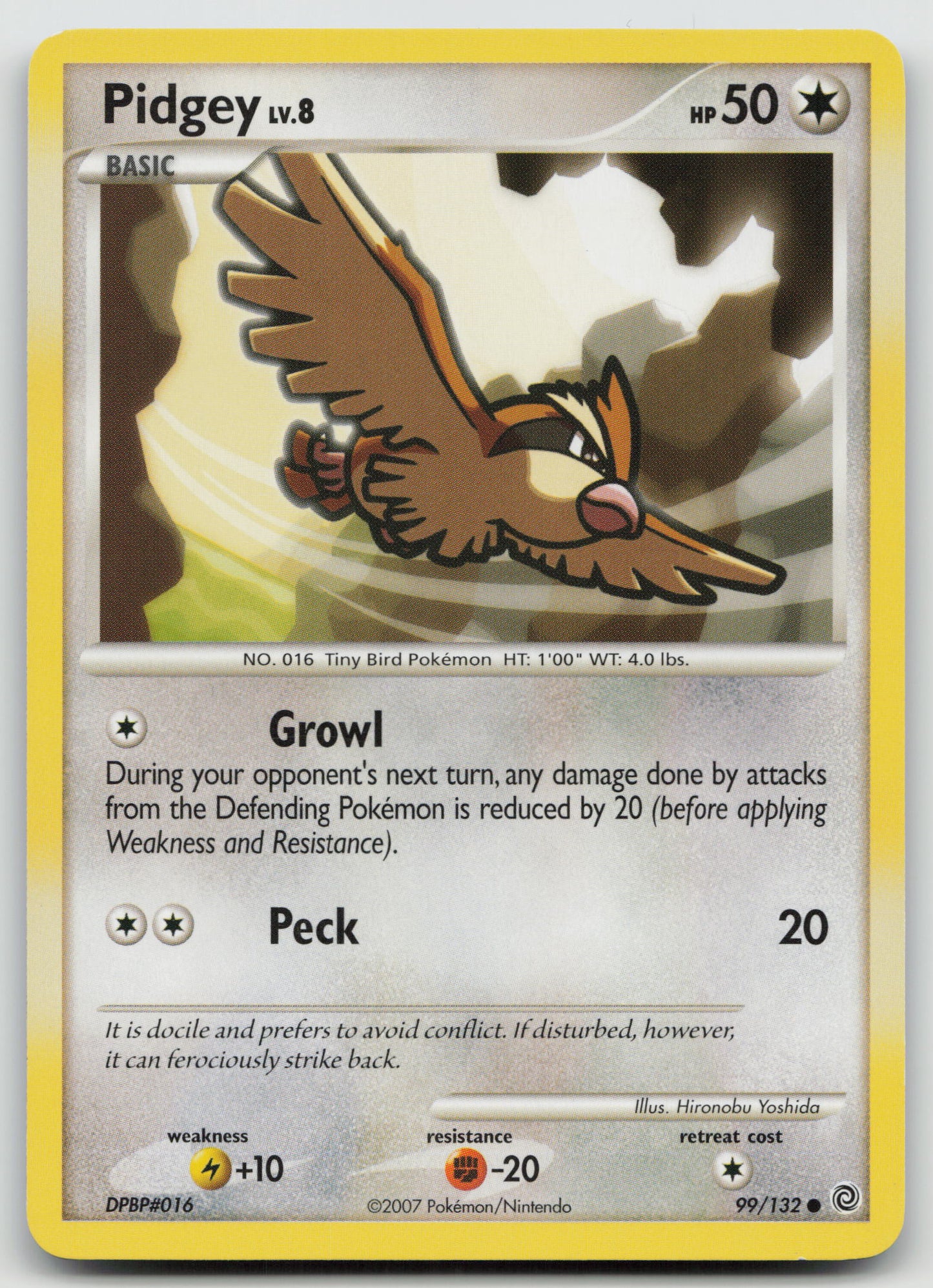 Pidgey Common Normal SW 99/132 NM