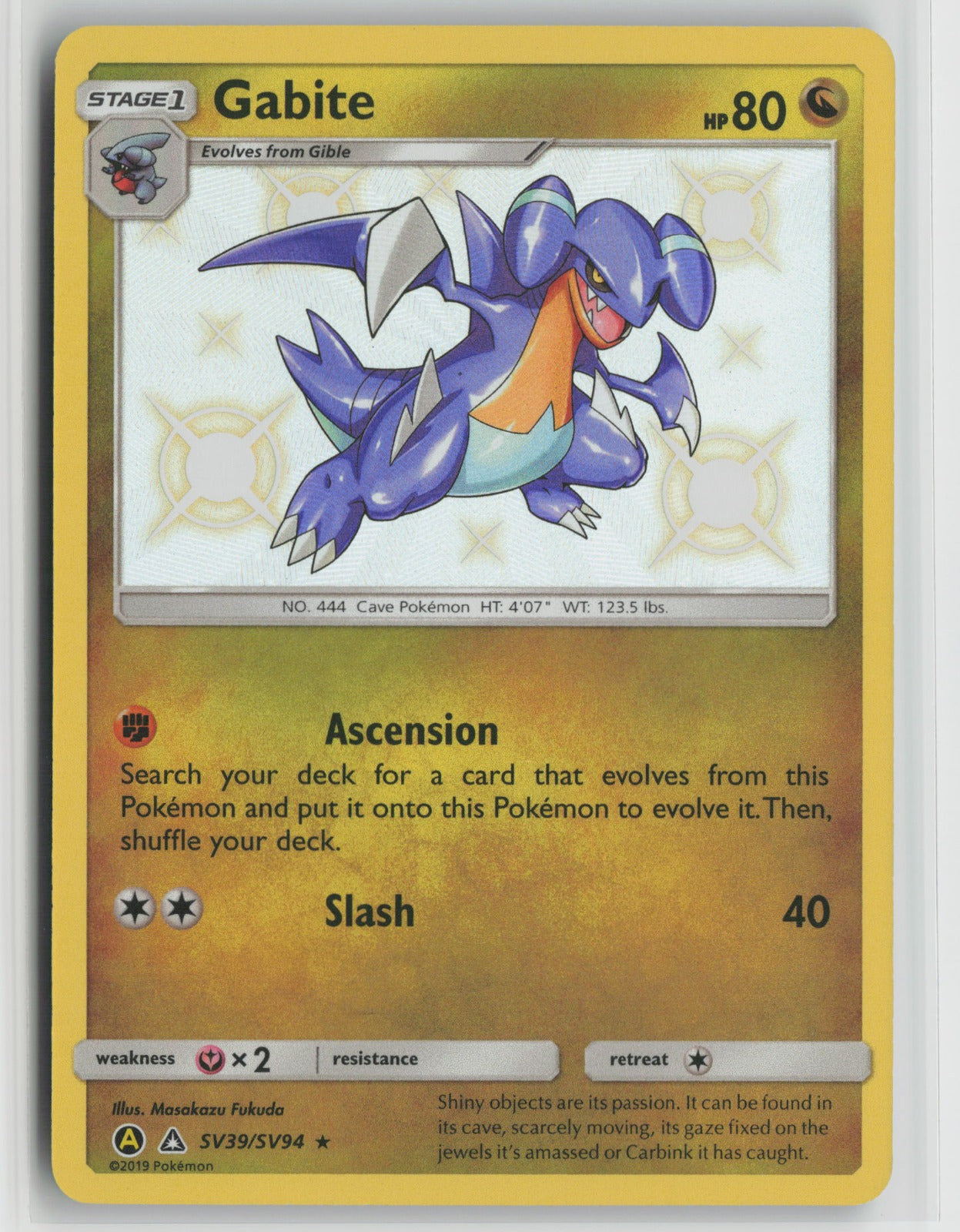 Gabite Shiny Holo Rare HIF:SV SV39/SV94 NM