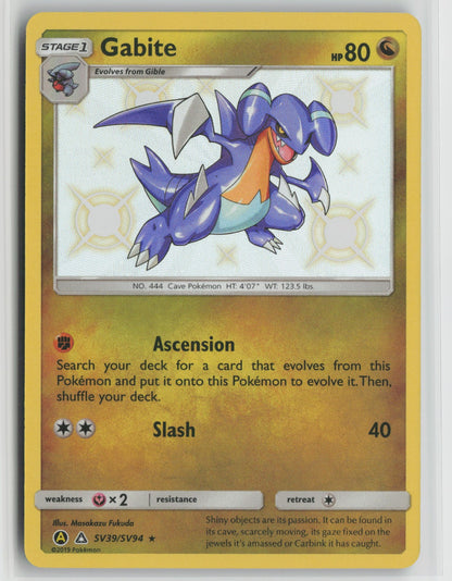 Gabite Shiny Holo Rare HIF:SV SV39/SV94 NM
