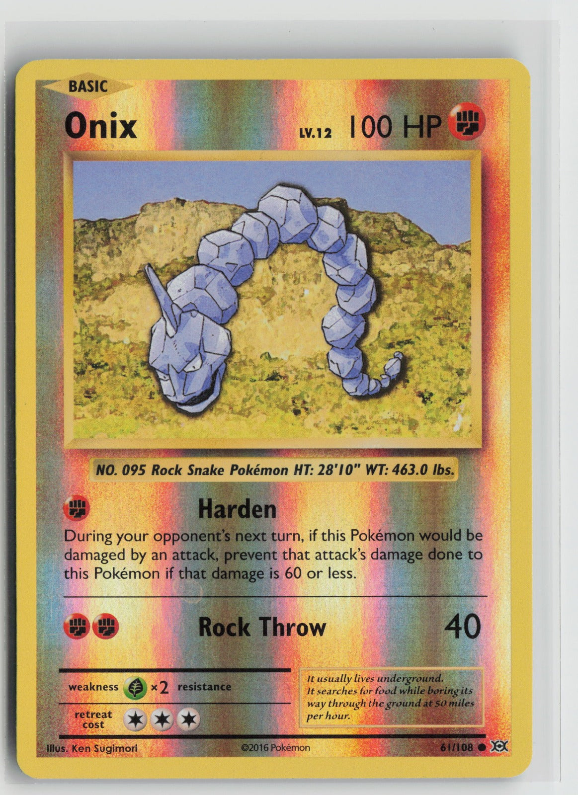 Onix Common Reverse Holo EVO 61/108 LP
