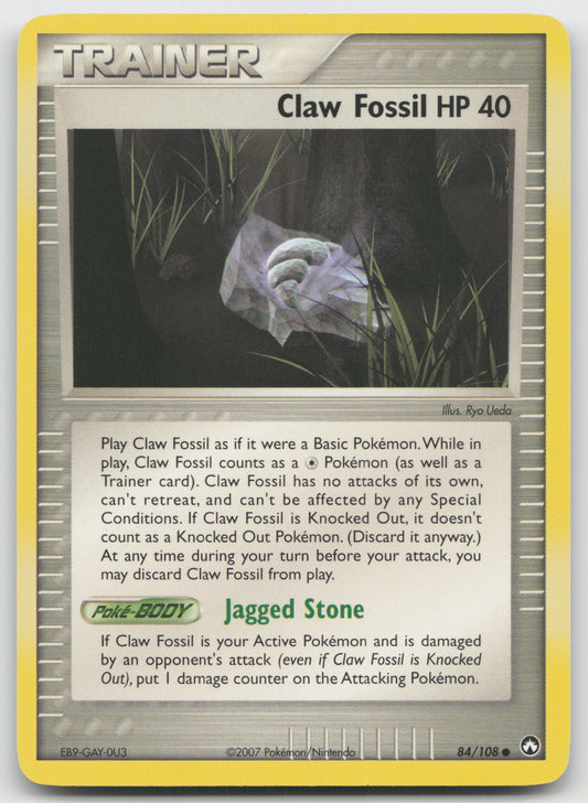 Claw Fossil Common Normal PK 84/108 LP