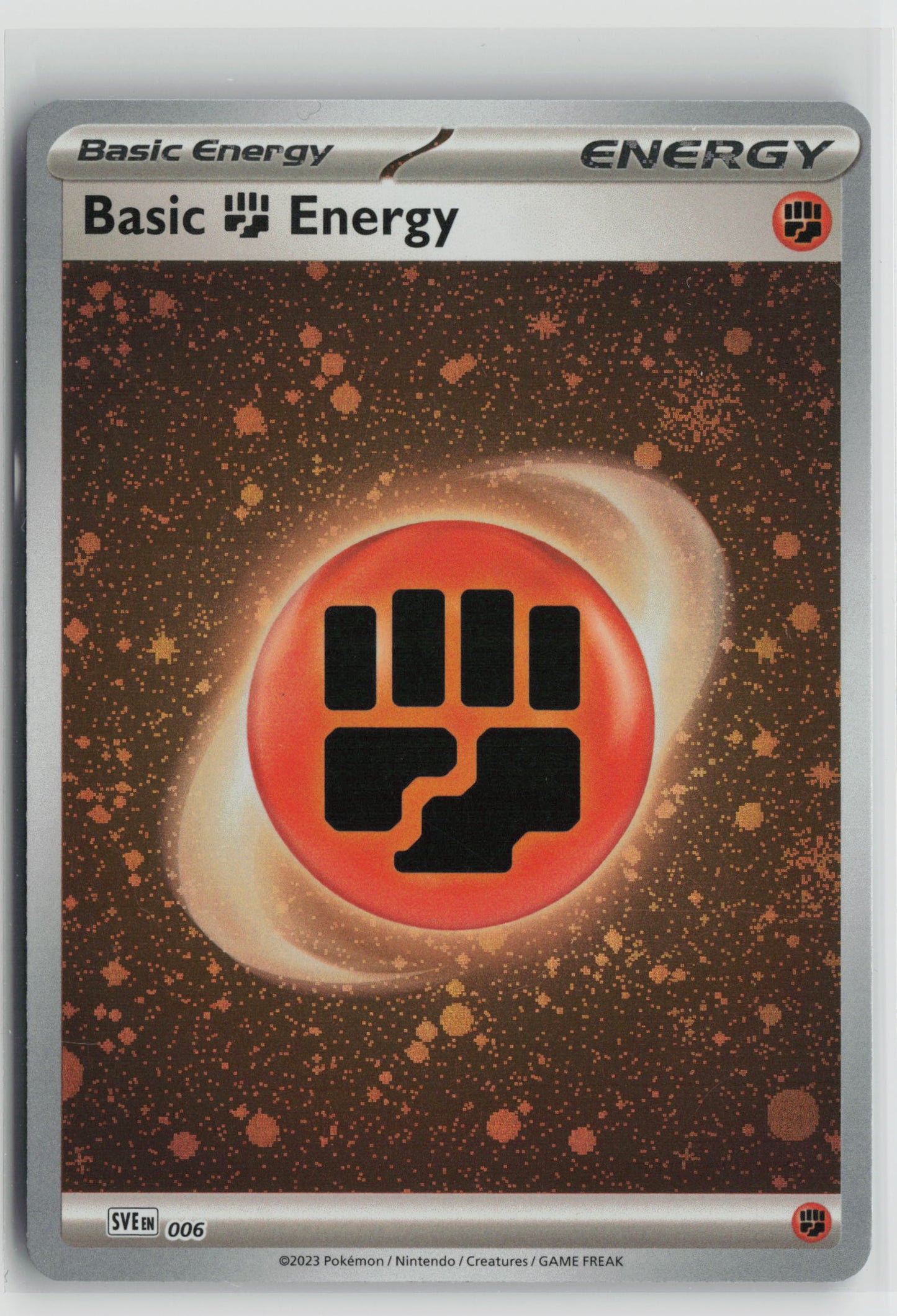 Basic Fighting Energy (Cosmos Holo) Common SVE: Scarlet & Violet Energies 006 NM