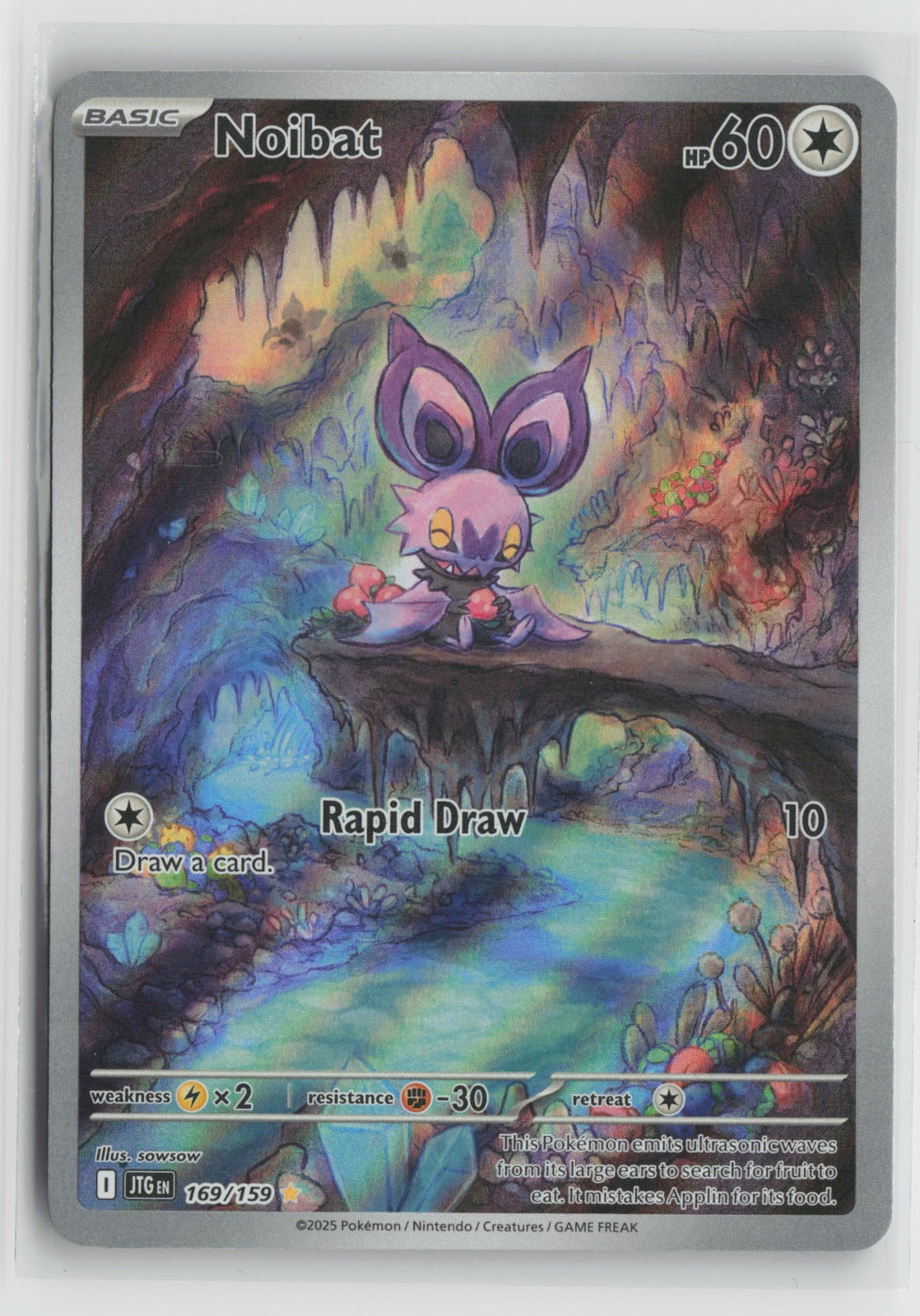Noibat - Illustration Rare Holo JTG 169/159 NM