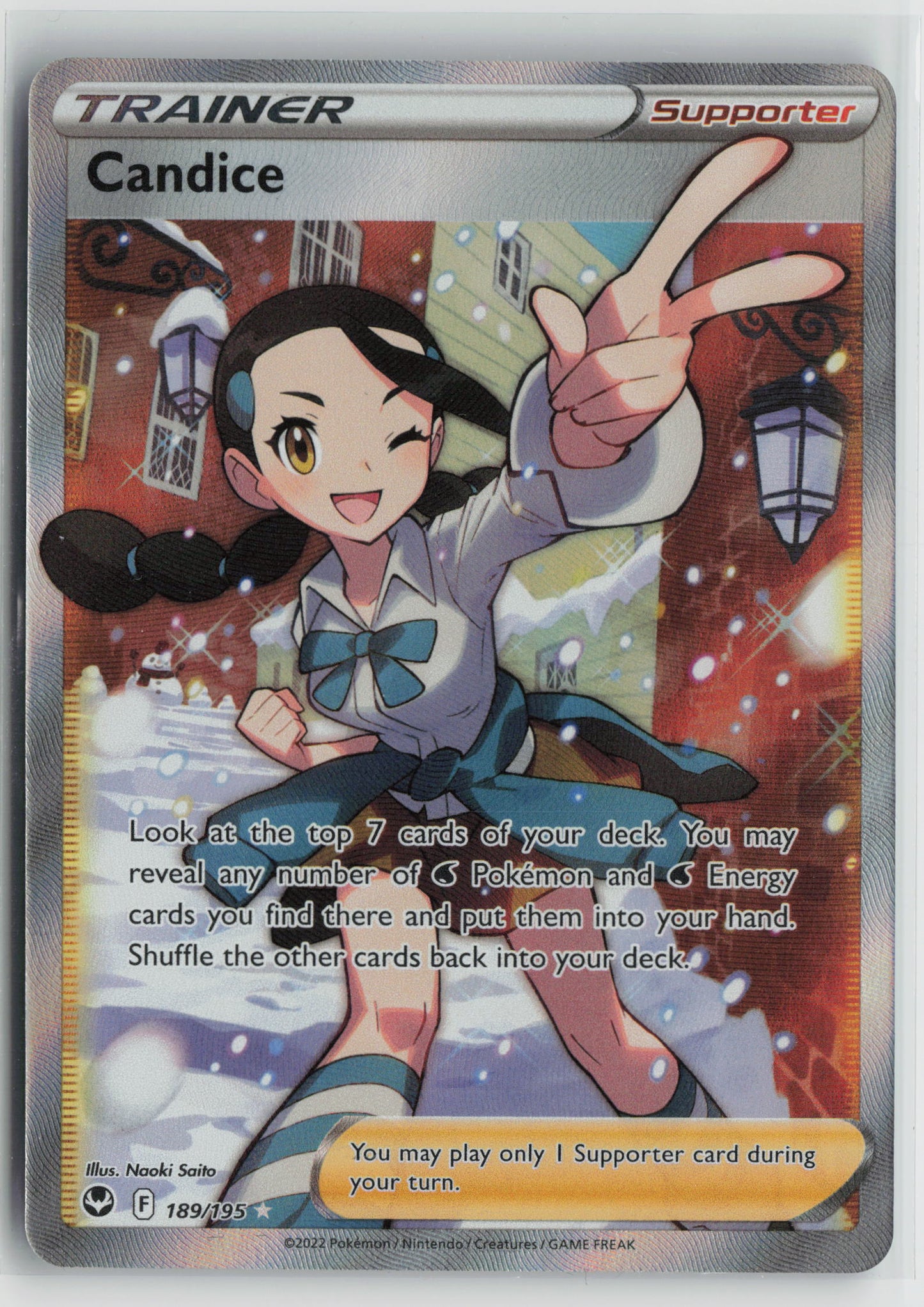 Candice (Full Art) Ultra Rare SWSH12: Silver Tempest 189/195 NM