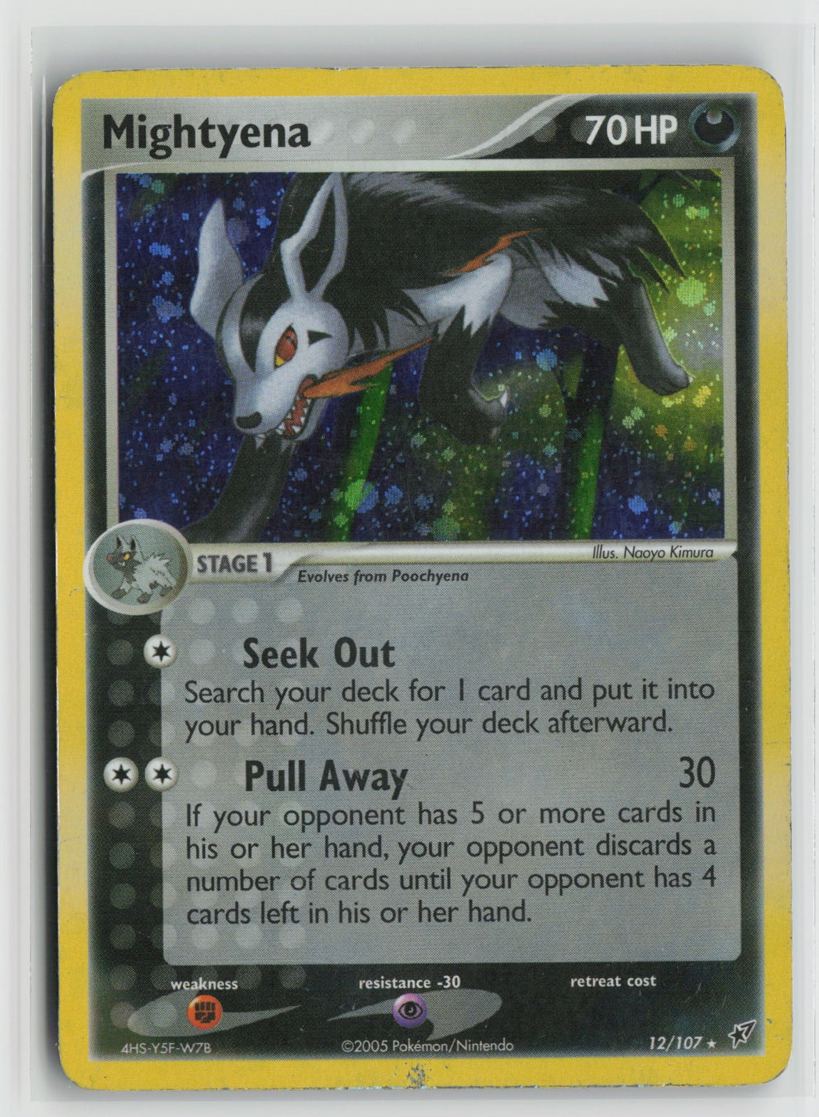 Mightyena Holo Rare DX 12/107 MP