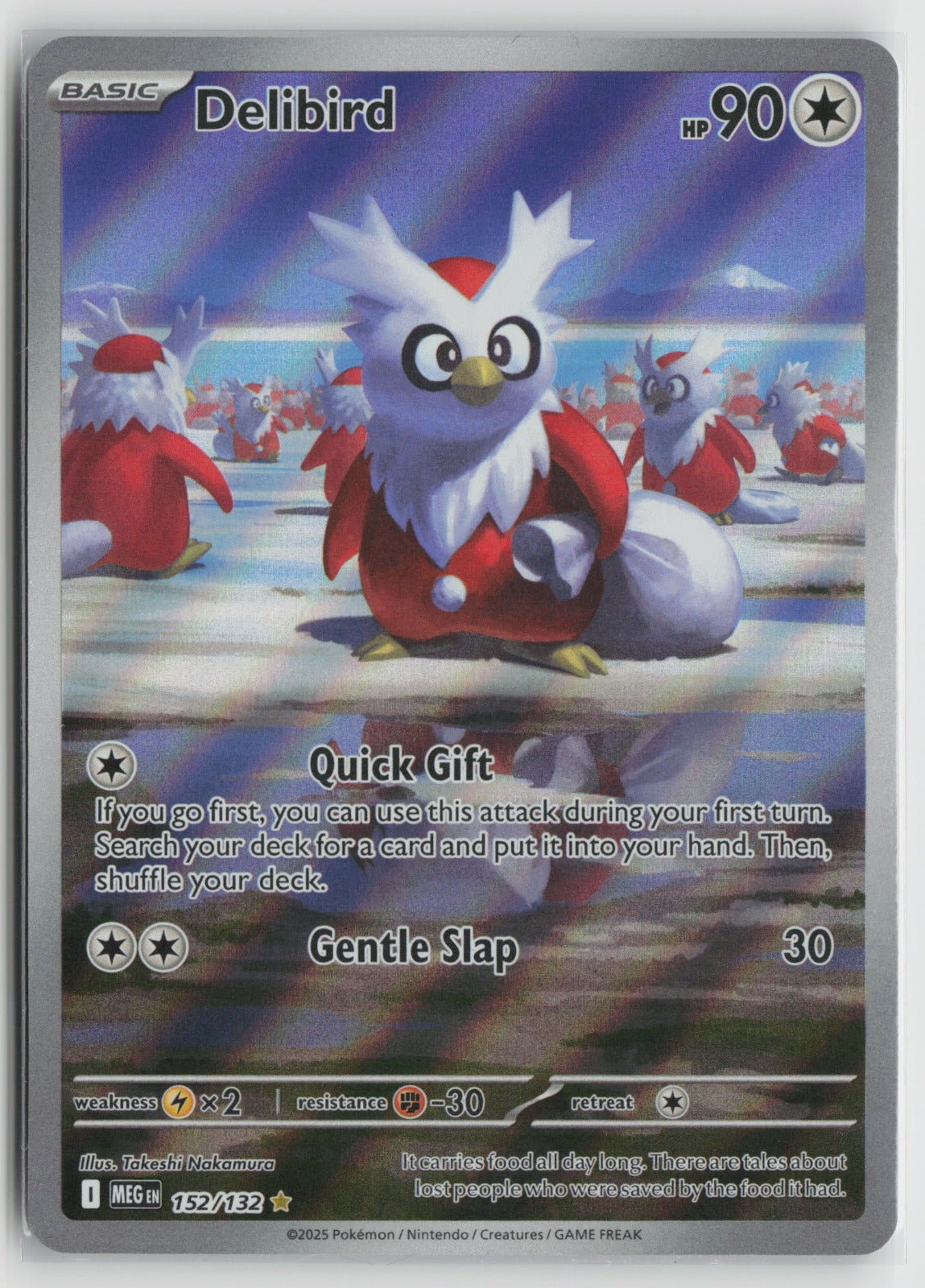 Delibird - Illustration Rare Holo MEG 152/132 NM