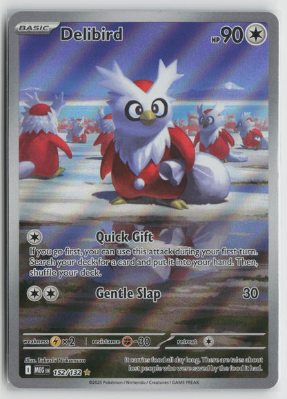 Delibird - Illustration Rare Holo MEG 152/132 NM