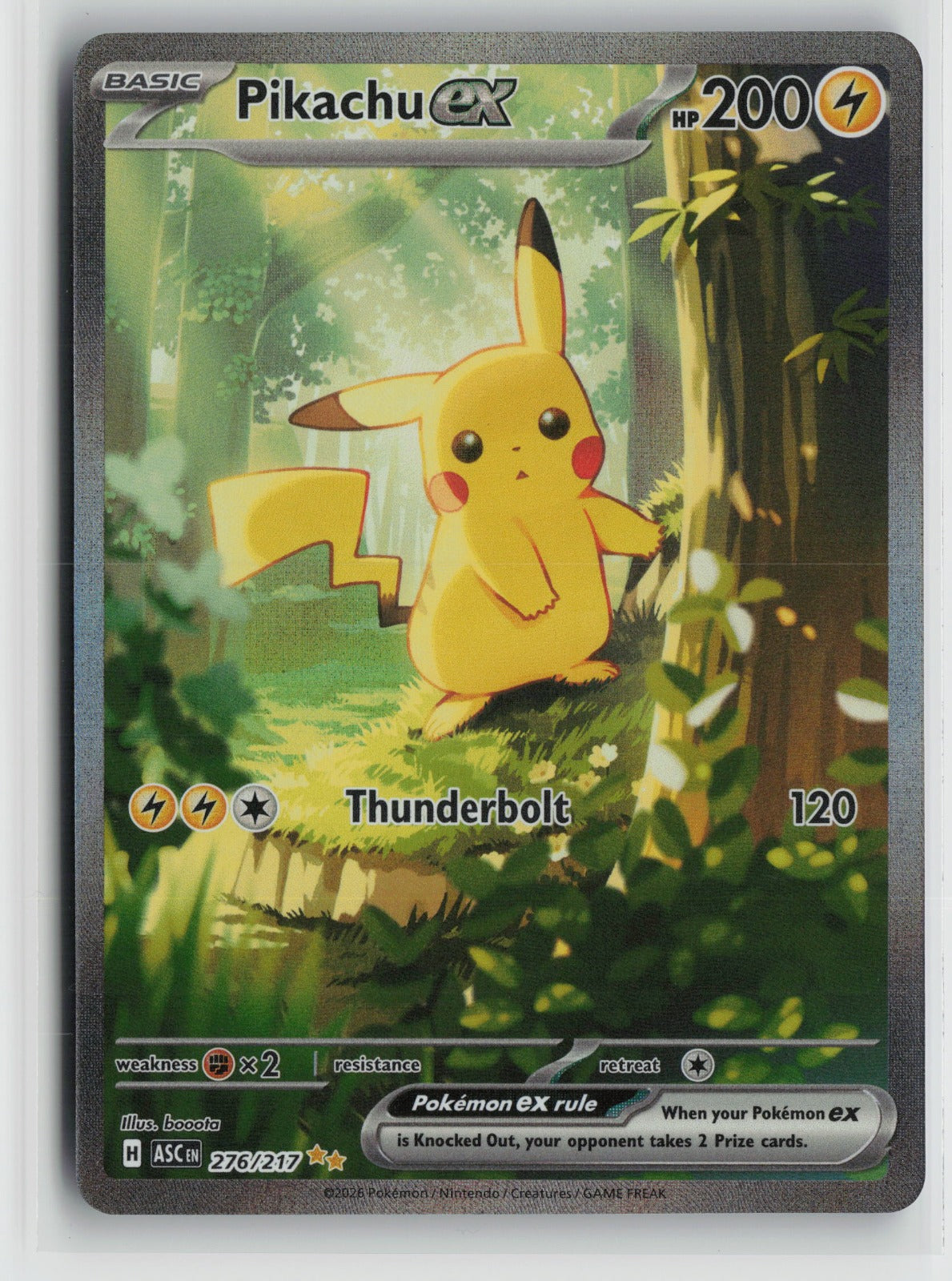 Pikachu ex - Special Illustration Rare Holo ASC 276/217 NM