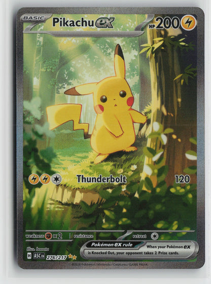 Pikachu ex - Special Illustration Rare Holo ASC 276/217 NM