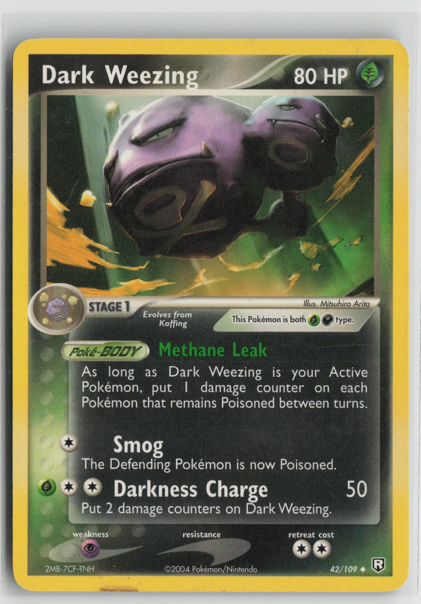Dark Weezing Uncommon Team Rocket Returns 42/109 LP