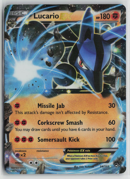 Lucario EX Ultra Rare Holo FFI 54/111 MP