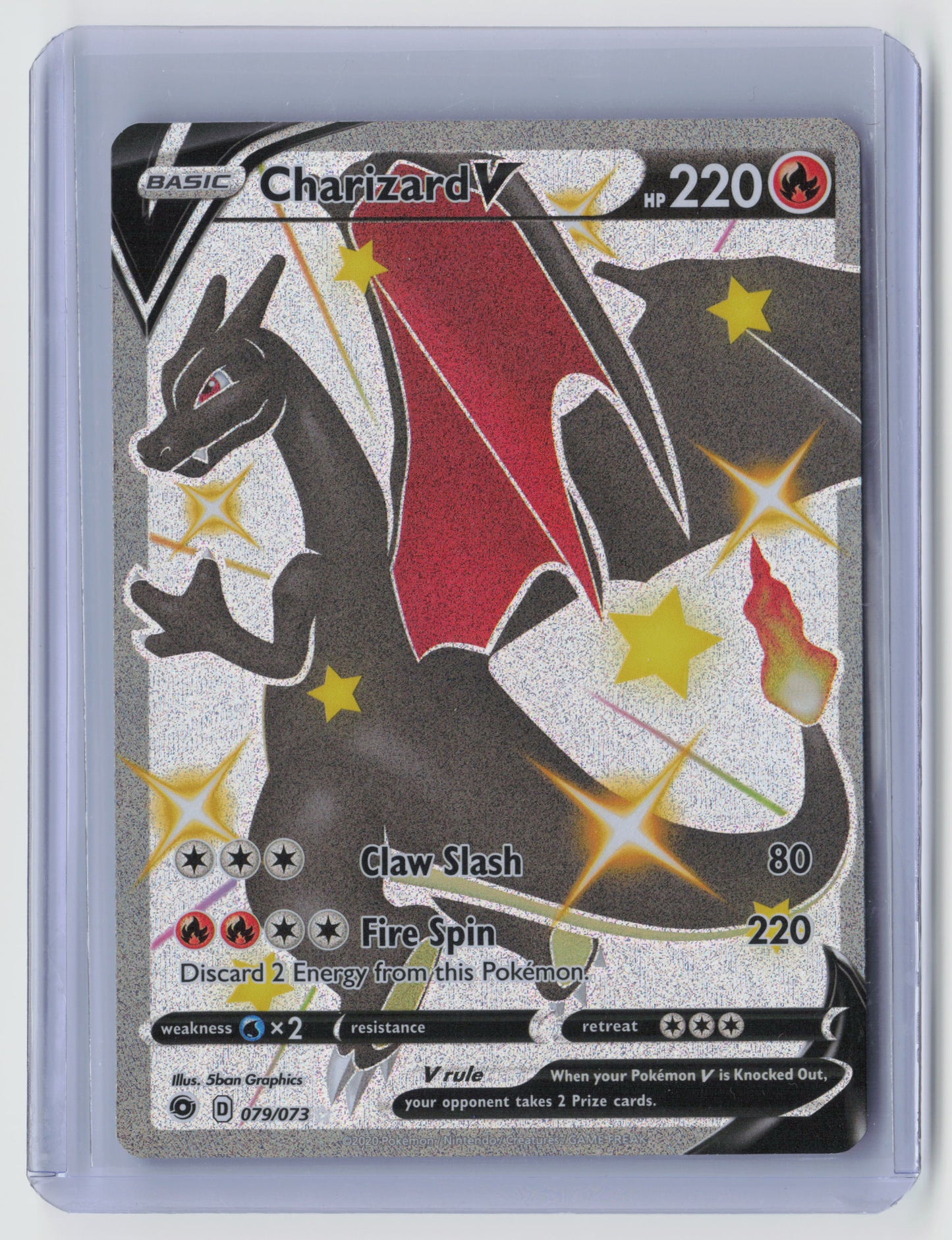 Charizard V (Secret) Secret Rare Champion's Path 79/73 NM