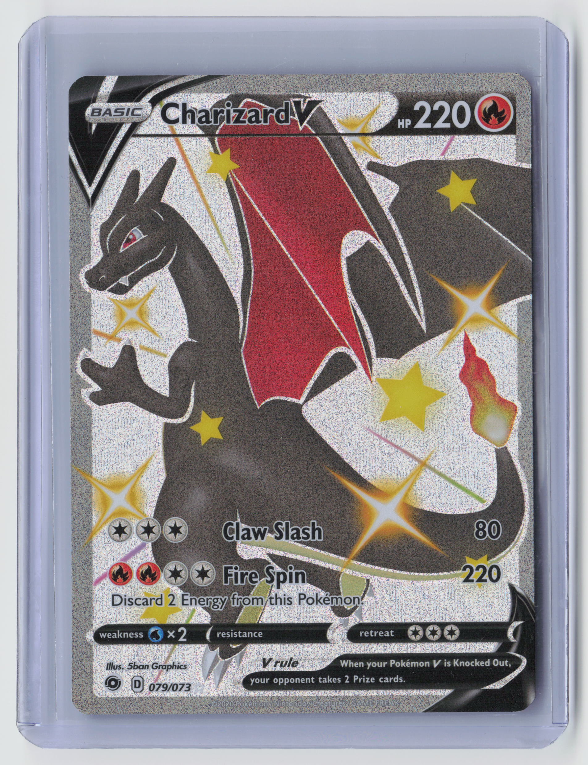 Charizard V (Secret) Secret Rare Champion's Path 79/73 NM
