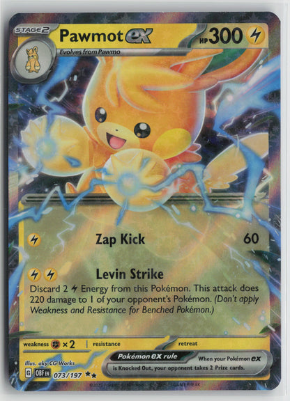 Pawmot ex Double Rare SV03: Obsidian Flames 073/197 NM