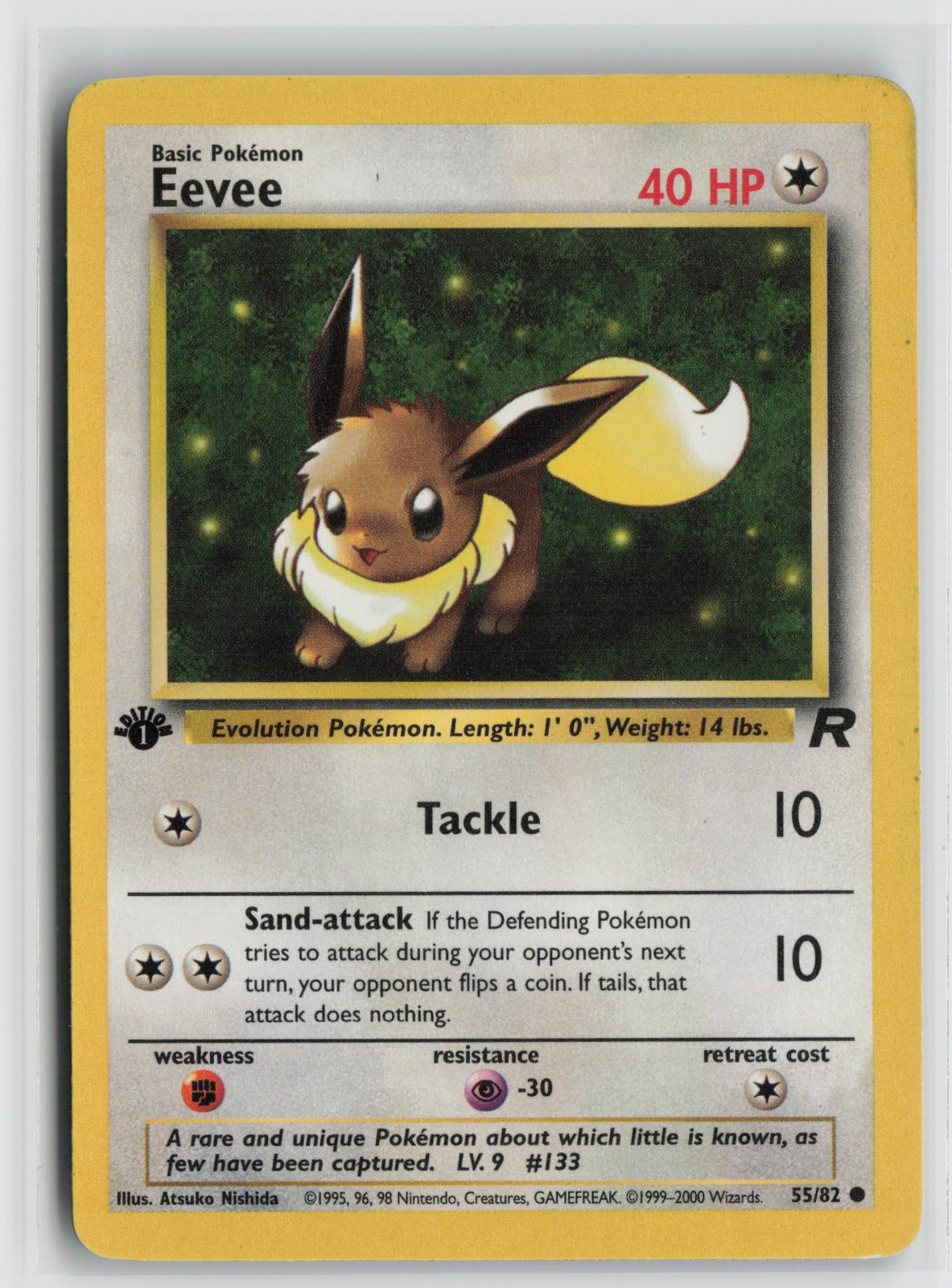 Eevee Common 1st Edition TR 55/82 MP