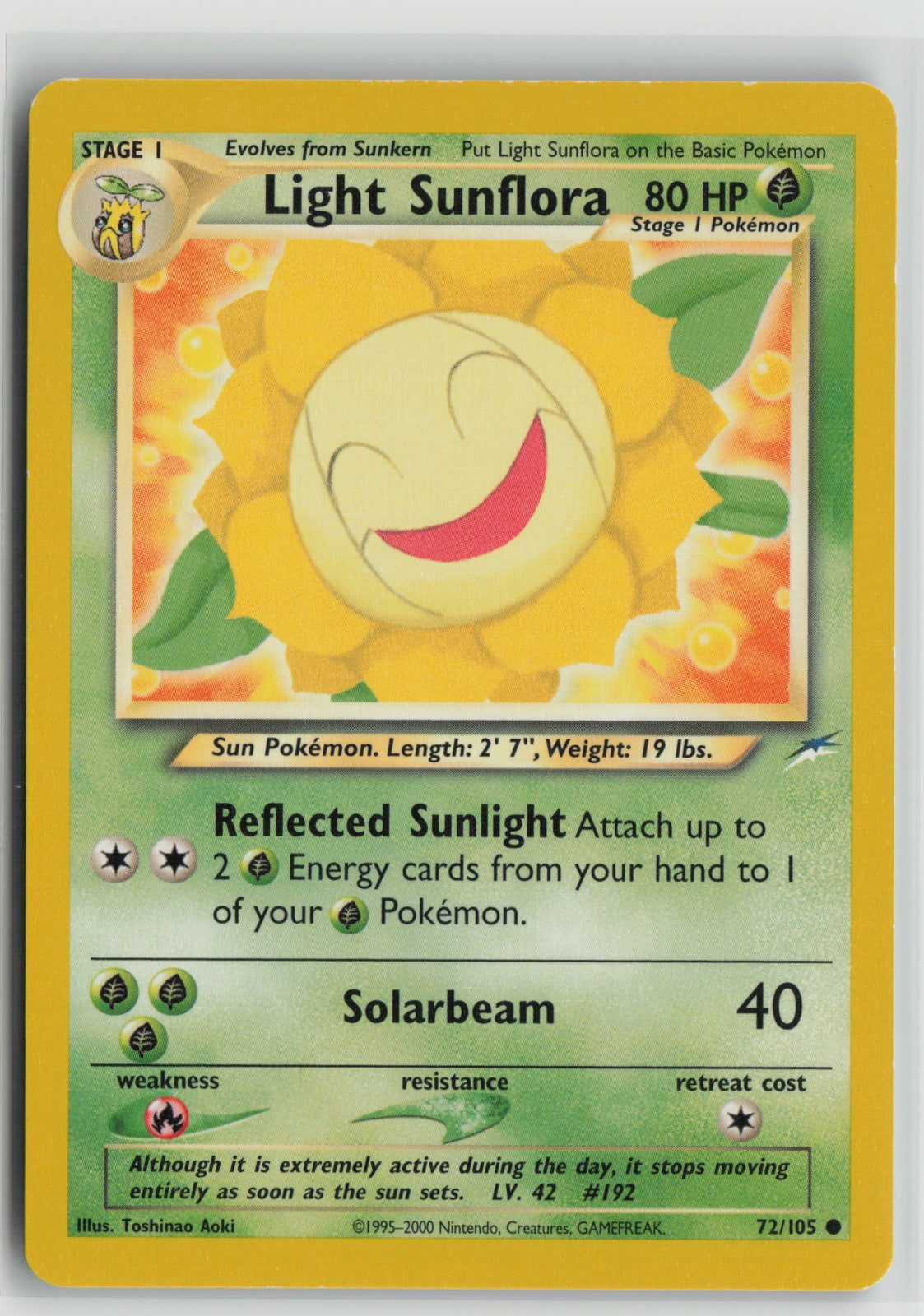 Light Sunflora Common Unlimited N4 072/105 LP