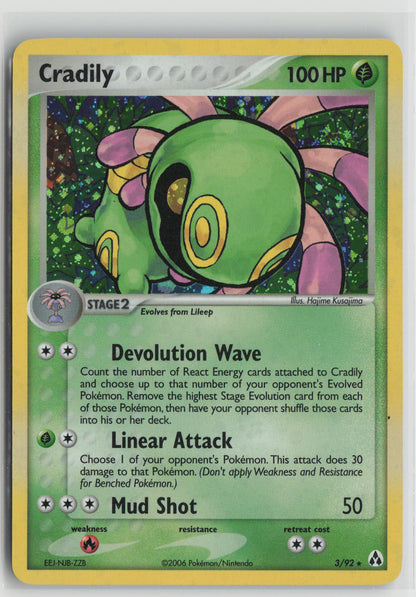 Cradily Holo Rare Legend Maker 3/92 LP