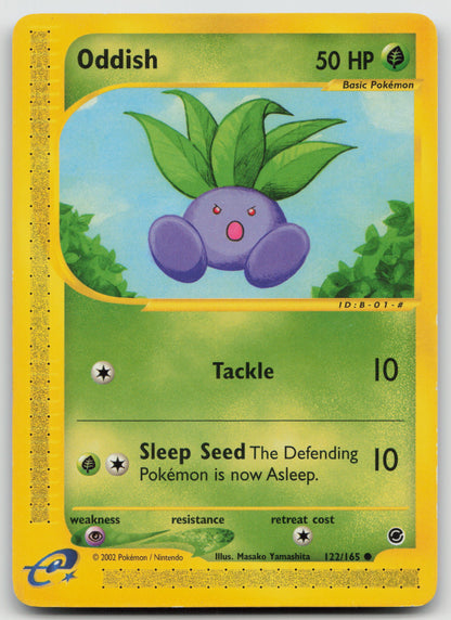 Oddish Common Normal EX 122/165 LP