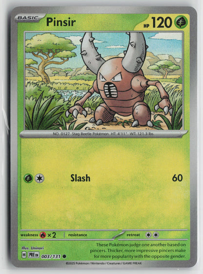 Pinsir (Poke Ball Pattern) Common SV: Prismatic Evolutions 003/131 NM