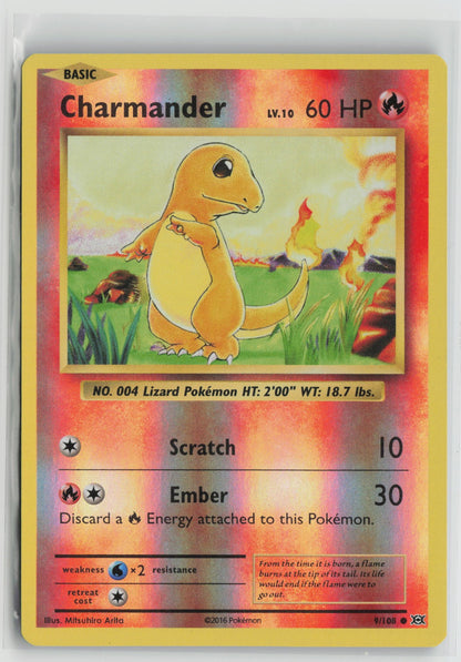 Charmander Common Reverse Holo EVO 9/108 NM