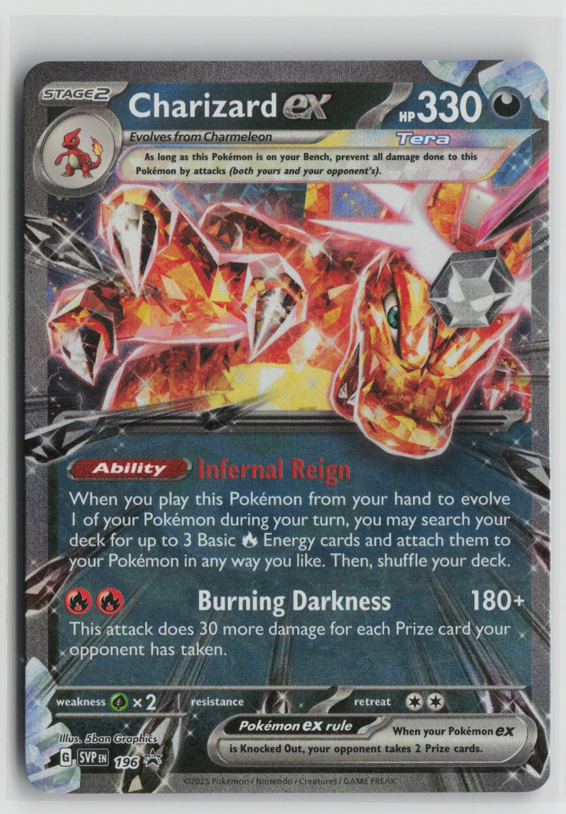 Charizard ex - Promo Holo SVP 196 NM