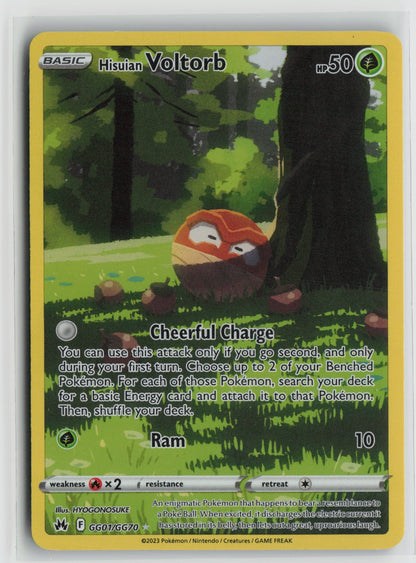 Hisuian Voltorb Ultra Rare Holo CRZ:GG GG01/GG70 NM