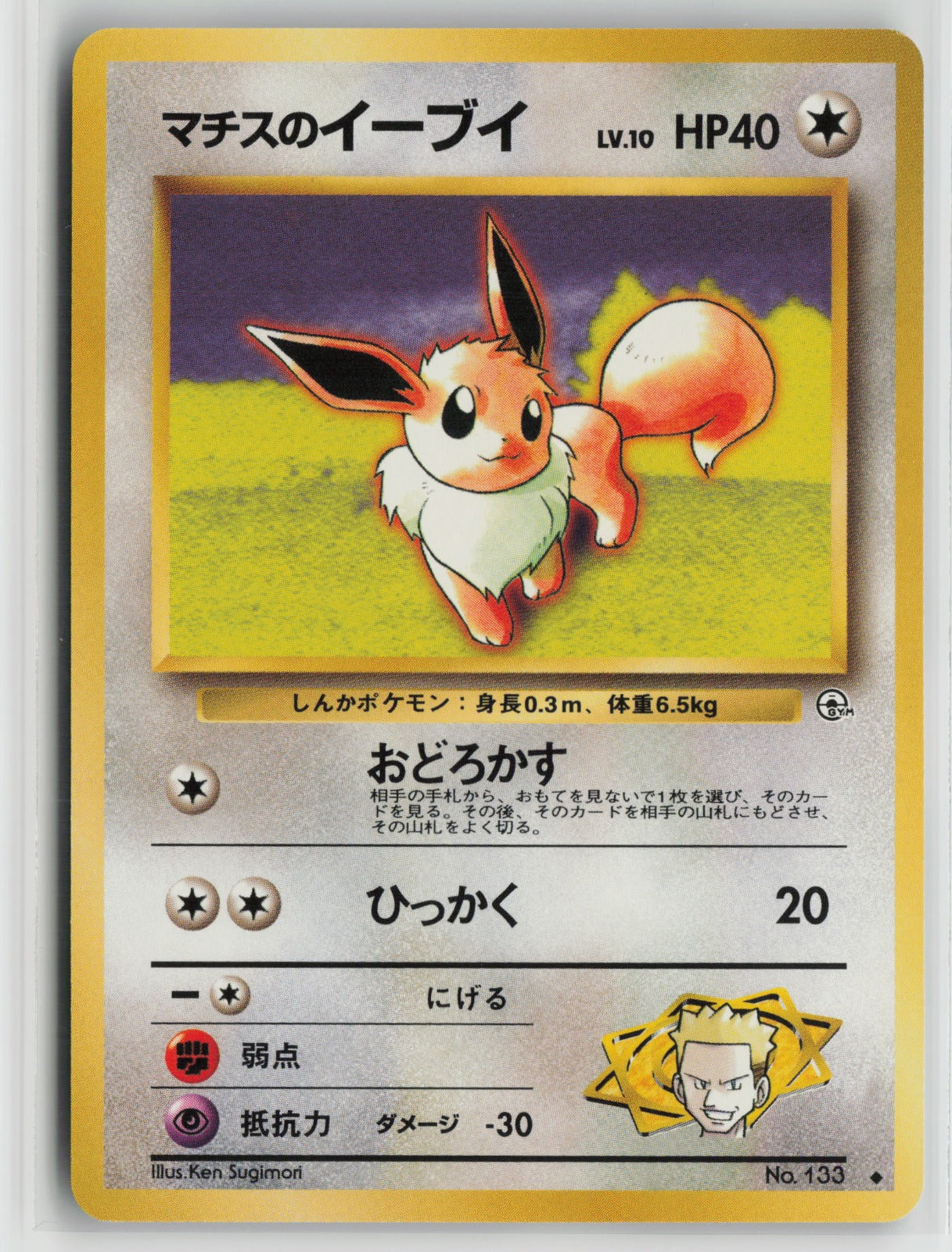 Lt. Surge's Eevee Uncommon NM