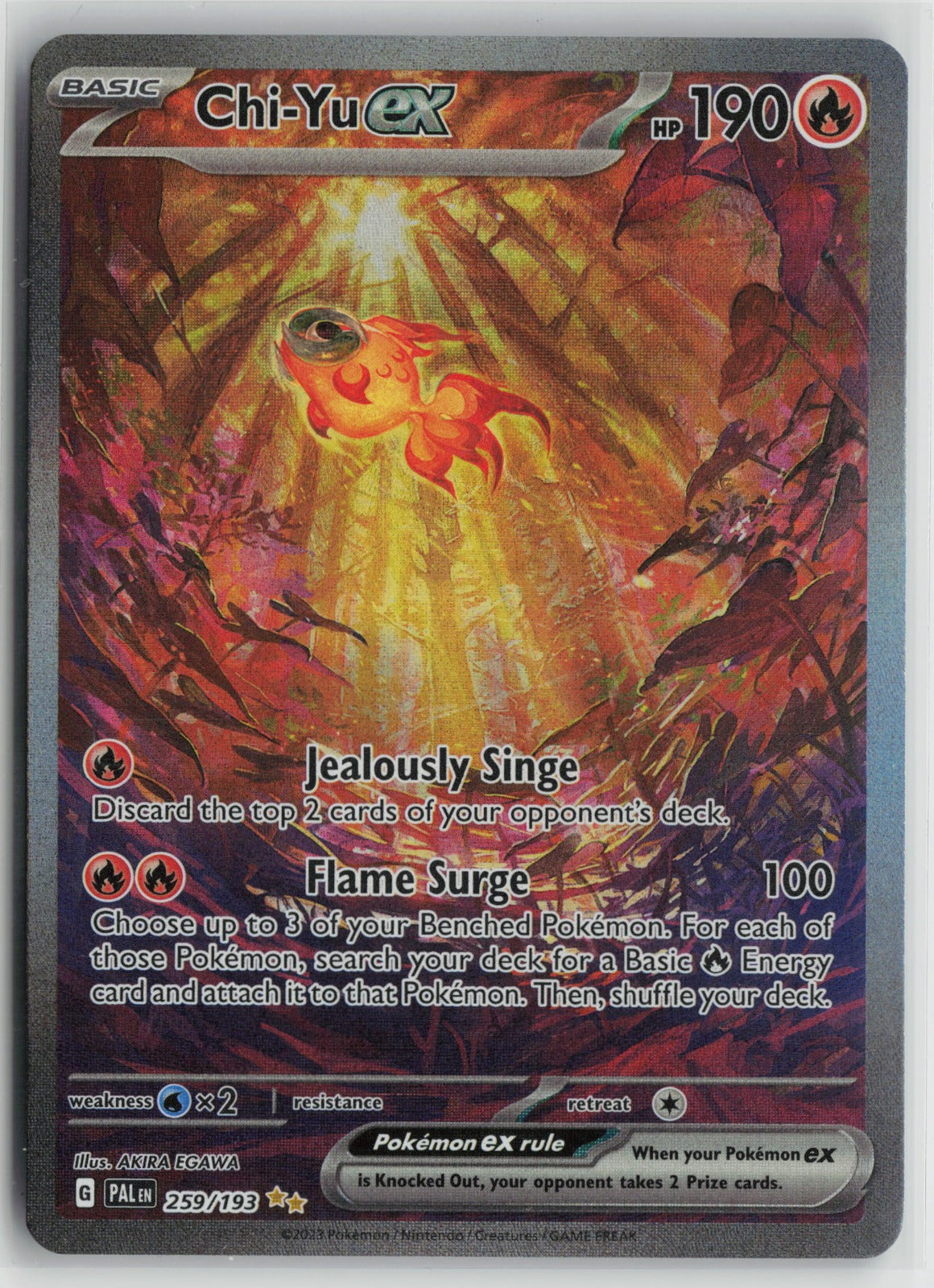 Chi-Yu ex - Special Illustration Rare Holo PAL 259/193 LP