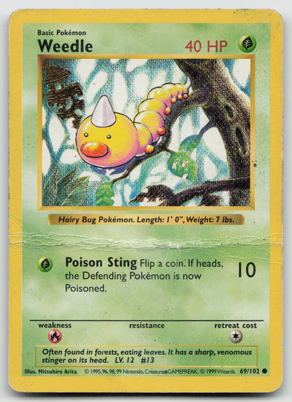 Weedle Common Normal BS 069/102 DMG