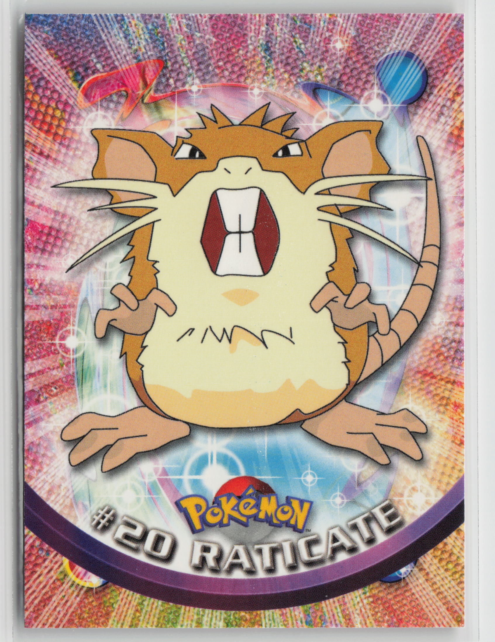Raticate #20 Topps TV Animation Series 1999 Non-Holo NM