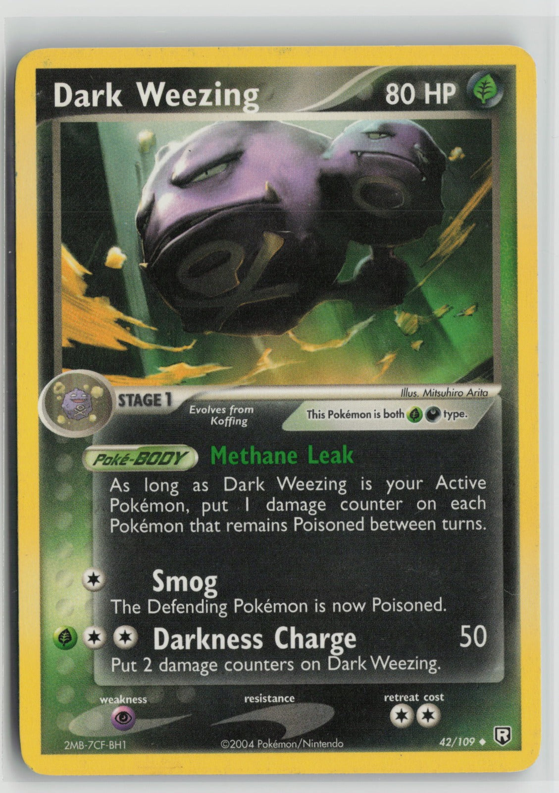 Dark Weezing Uncommon RR 42/109 LP