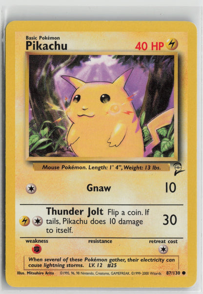 Pikachu Common BS2 087/130 MP