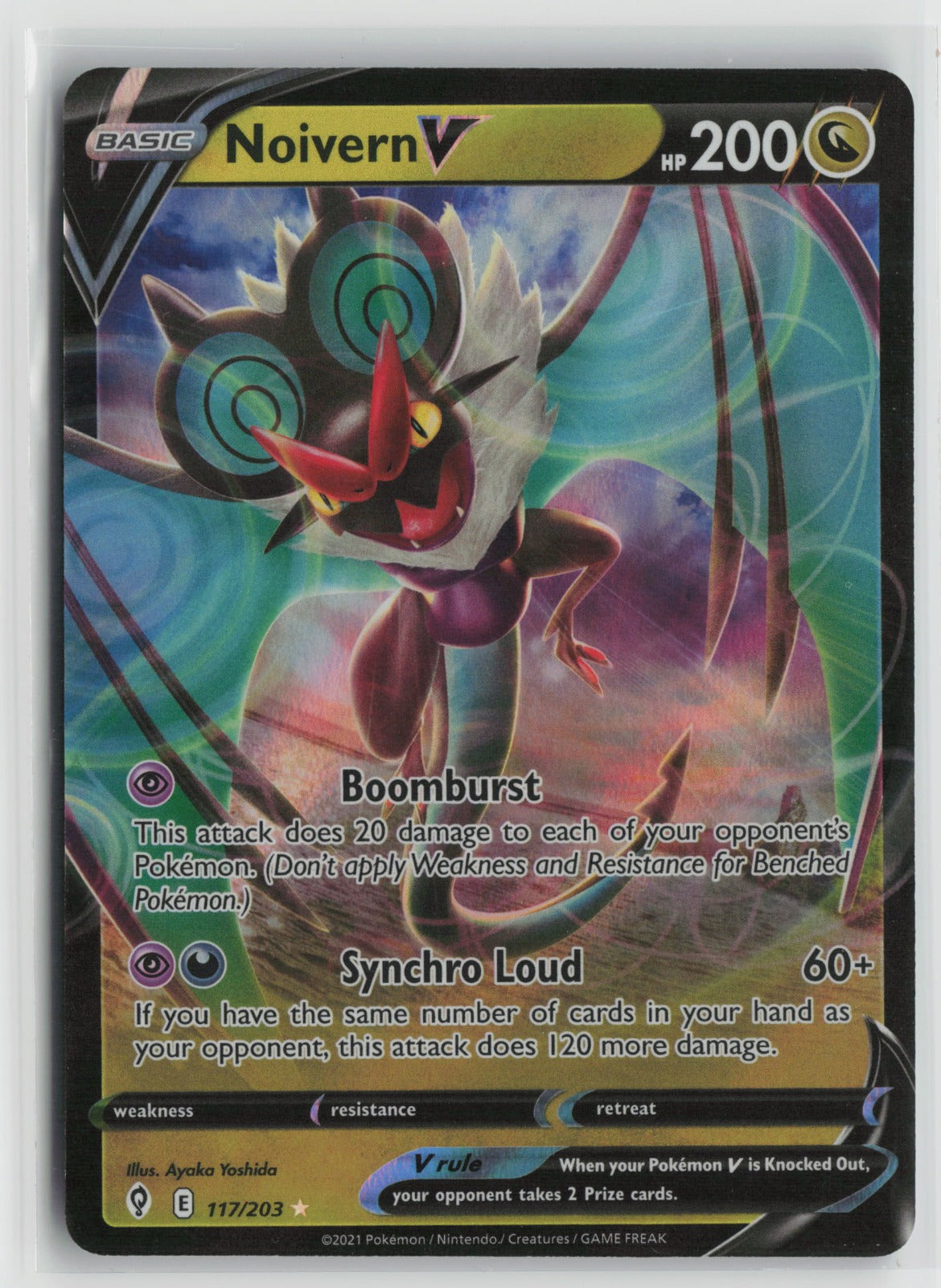 Noivern V Ultra Rare Holo SWSH07 117/203 NM
