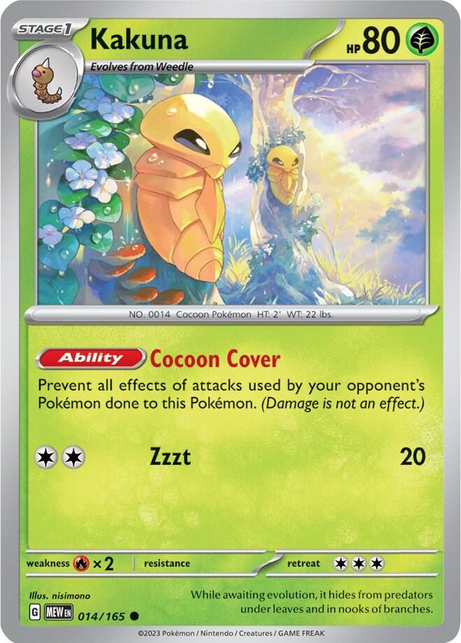 Kakuna Common Reverse Holo MEW 014/165 NM