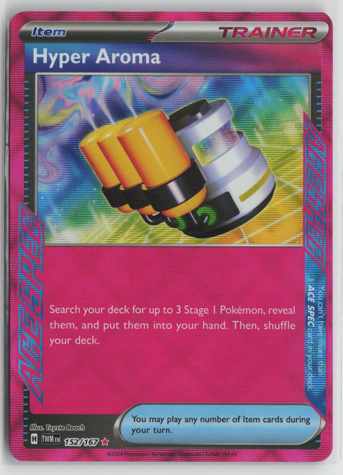 Hyper Aroma ACE SPEC Rare Holo TWM 152/167 NM