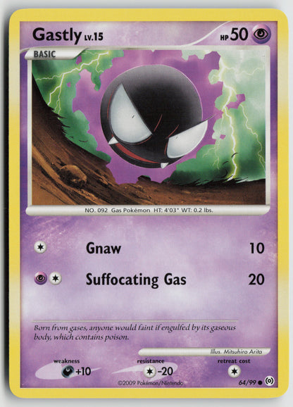 Gastly (64) Common Arceus 64/99 NM