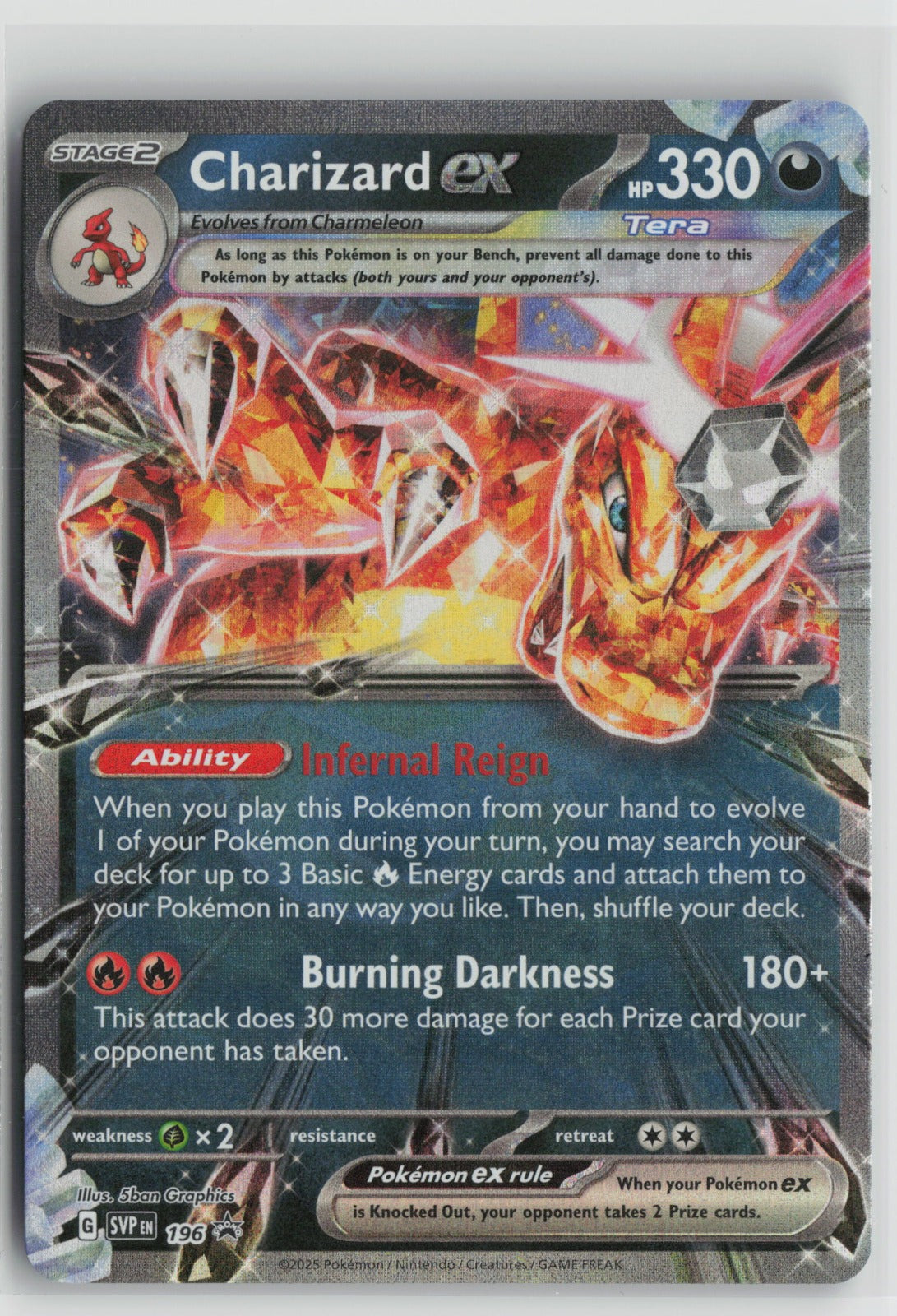 Charizard ex - Promo Holo SVP 196 NM
