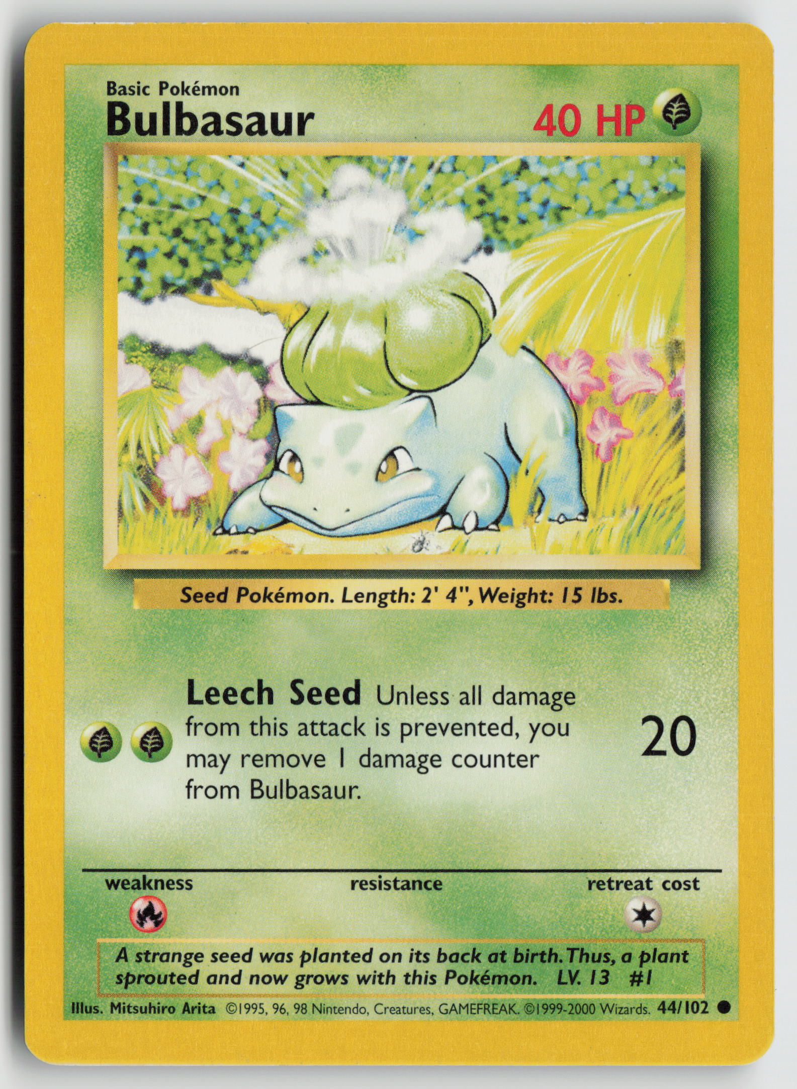 Bulbasaur Common Base Set 044/102 MP