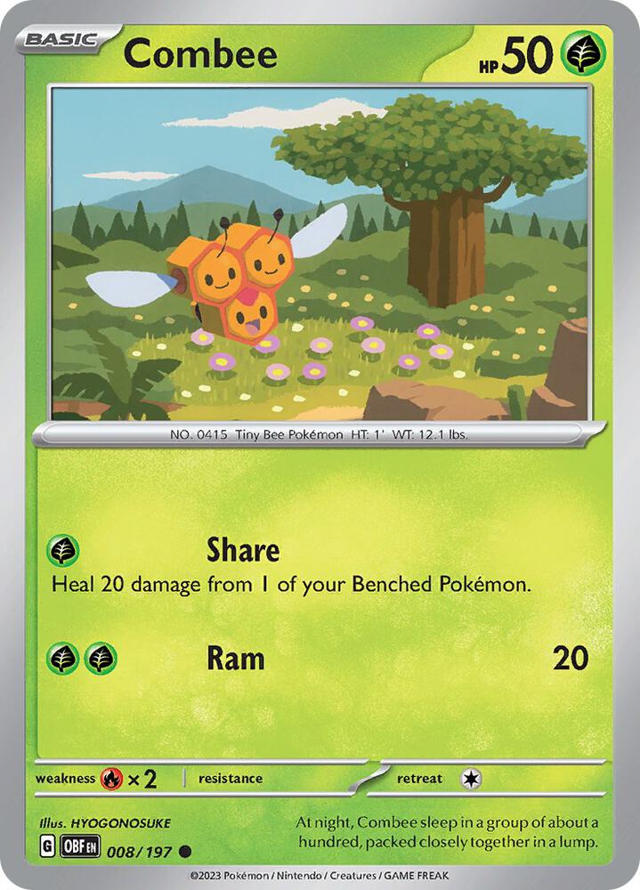 Combee Common Regular OBF 008/197 NM