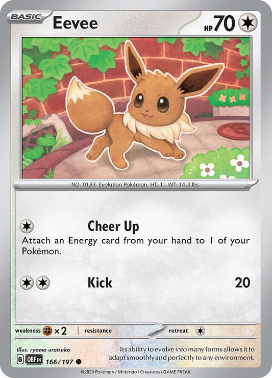 Eevee Common Regular OBF 166/197 NM