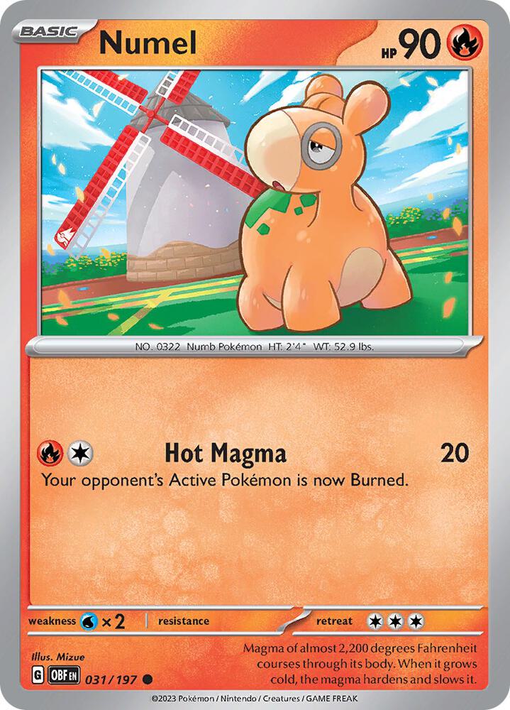 Numel Common Reverse Holo OBF 031/197 NM