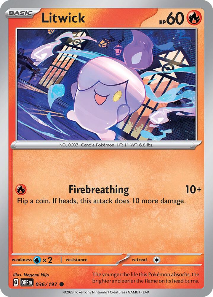 Litwick Common Regular OBF 036/197 NM
